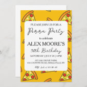 invitations à pizza italienne (Devant / Derrière)