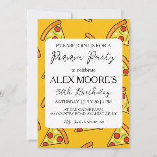 invitations à pizza italienne