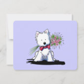 Invitations à plat KiniArt Westie (Devant)