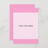 Invitations à points Polka avec couleur arrière -  (Devant / Derrière)