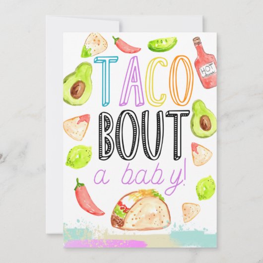 Invitations à thème de la petite douche à thème Cu (Dos)