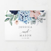 Invitations à trois volets de Mariage de la Marine (Page de couverture)