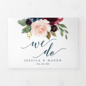 Invitations à trois volets du Mariage de la marine (Page de couverture)