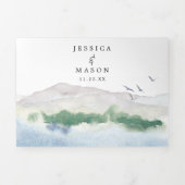 Invitations à trois volets Mariage de Mountain Lak (Page de couverture)
