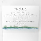 Invitations à trois volets Mariage de Mountain Lak (Intérieur en premier)