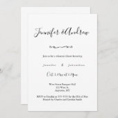 Invitations à un dîner de répétition de typographi (Devant / Derrière)