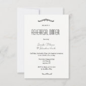 Invitations à un dîner de répétition de typographi (Devant)