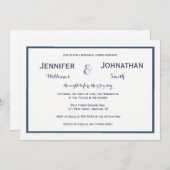 Invitations à un dîner de répétition moderne à la  (Devant / Derrière)