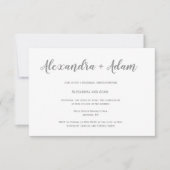 Invitations à un dîner de répétition simple d'arge (Devant)