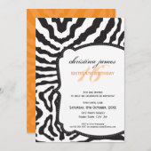 INVITATIONS À UN ÉVÉNEMENT SPÉCIAL :: superbe zèbr (Devant / Derrière)