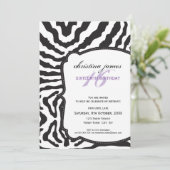 INVITATIONS À UN ÉVÉNEMENT SPÉCIAL :: superbe zèbr (Debout devant)