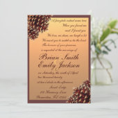 Invitations à un mariage à thème d'automne russe (Debout devant)