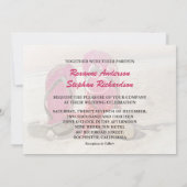 invitations à un mariage avec une étoile de mer ro (Dos)