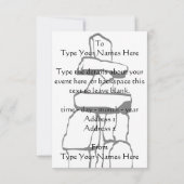 Invitations à Vancouver Personnalisées Vancouver R (Dos)