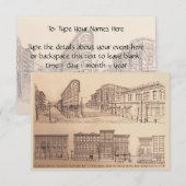 Invitations à Vancouver Personnalisées Vancouver R (Devant / Derrière)