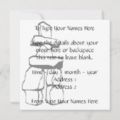 Invitations à Vancouver Personnalisées Vancouver R (Dos)