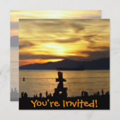 Invitations à Vancouver Personnalisées Vancouver R (Devant / Derrière)