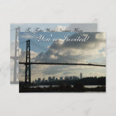 Invitations à Vancouver Personnalisées Vancouver R (Devant / Derrière)