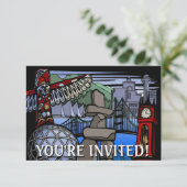 Invitations à Vancouver Personnalisées Vancouver R (Debout devant)