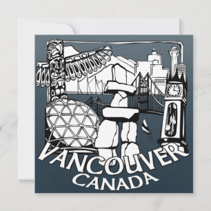 Invitations à Vancouver Personnalisées Vancouver R