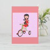 Invitations À Vélo Pour Fille (Debout devant)