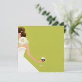 Invitations à vin de la Chartreuse Bride (Debout devant)