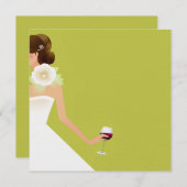 Invitations à vin de la Chartreuse Bride (Devant / Derrière)