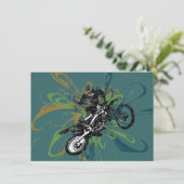 Invitations Abstraites des parties personnalisées (Debout devant)