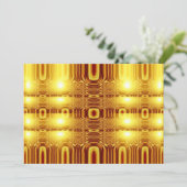 Invitations Abstraites d'or (Debout devant)