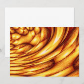 Invitations Abstraites d'or de l'ordinateur (Devant / Derrière)