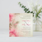 Invitations abstraites florales modernes de (Debout devant)