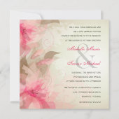 Invitations abstraites florales modernes de (Devant)