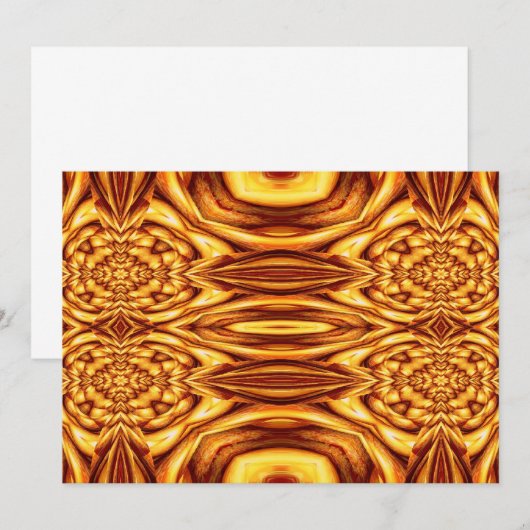 Invitations Abstraites orientales (Devant / Derrière)