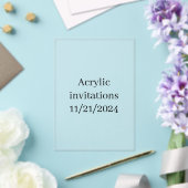 Invitations acryliques 11/21/2024 (Insitu (Mariage))