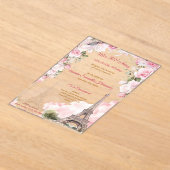 Invitations Acryliques Blush Pink Paris Quinceañer (Poser)