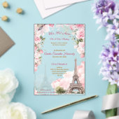Invitations Acryliques Blush Pink Paris Quinceañer (Insitu (Mariage))