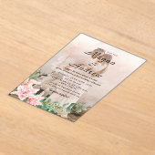 Invitations acryliques élégantes du Mariage photo (Poser)