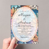 Invitations acryliques mariages (In situ (ordinateur de poche))