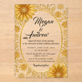 Invitations acryliques mariages (Recto)
