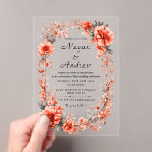 Invitations acryliques mariages (In situ (ordinateur de poche))