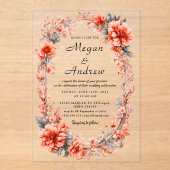 Invitations acryliques mariages (Recto)
