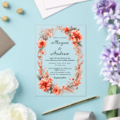 Invitations acryliques mariages (Insitu (Mariage))