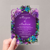 Invitations acryliques mariages (In situ (ordinateur de poche))