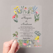 Invitations acryliques mariages (In situ (ordinateur de poche))