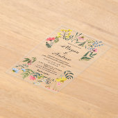 Invitations acryliques mariages (Poser)