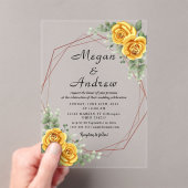 Invitations acryliques mariages (In situ (ordinateur de poche))