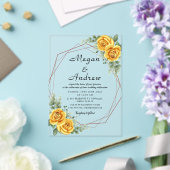 Invitations acryliques mariages (Insitu (Mariage))