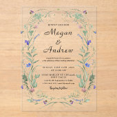 Invitations acryliques mariages (Recto)