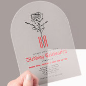 Invitations Acryliques Mariages gothiques