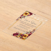 Invitations acryliques rose et Mariage Aster (Poser)